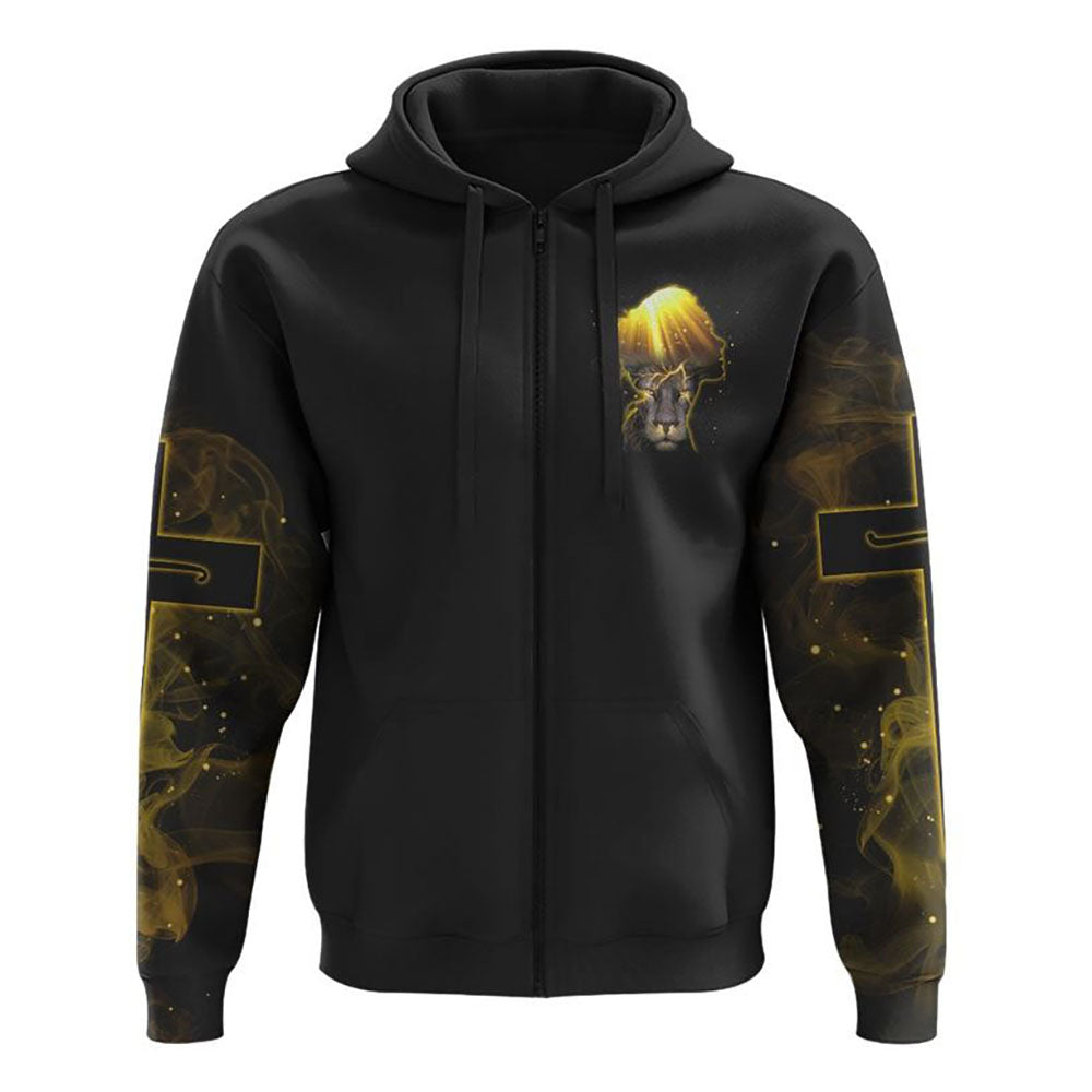 A Child Of God A Woman Of Faith Lion Girl All Over Print 3D Hoodie, Christian Hoodie