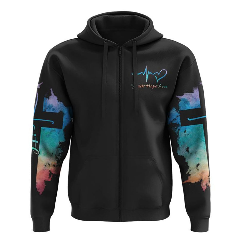 A Child Of God A Woman Of Faith Lion Warrior All Over Print 3D Hoodie, Christian Hoodie
