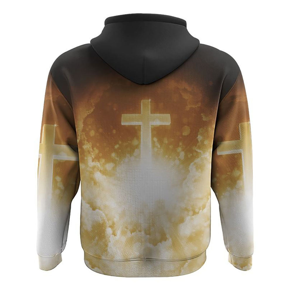 A Warrior She Is Not One Life Cross Heaven Walks With Ancestors All Over Print 3D Hoodie, Christian Hoodie