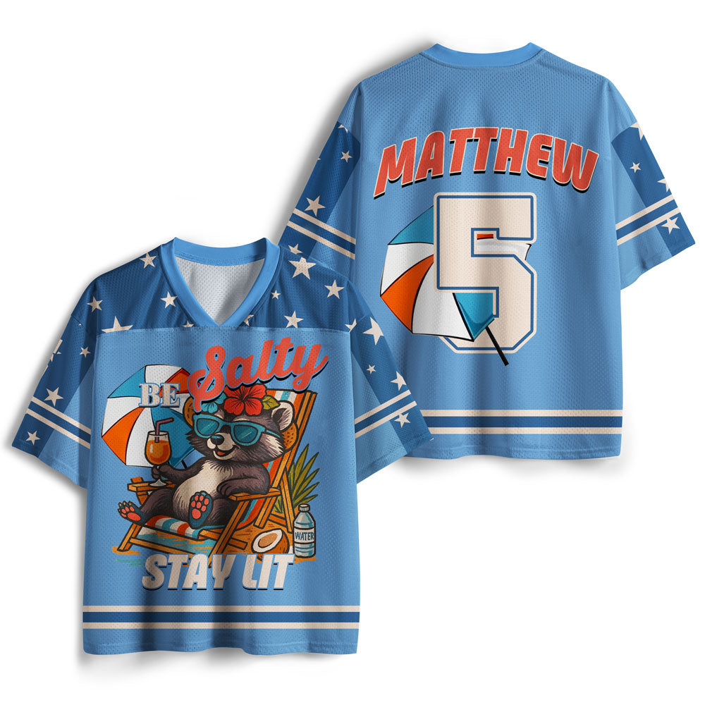 Be Salty Stay Lit Christian Mesh Jersey